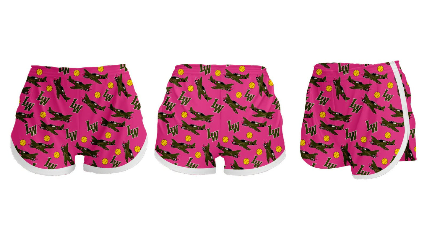 Pink softball hoodie set