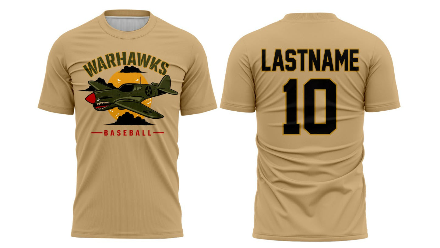 Warhawk Drifit Baseball Shirt