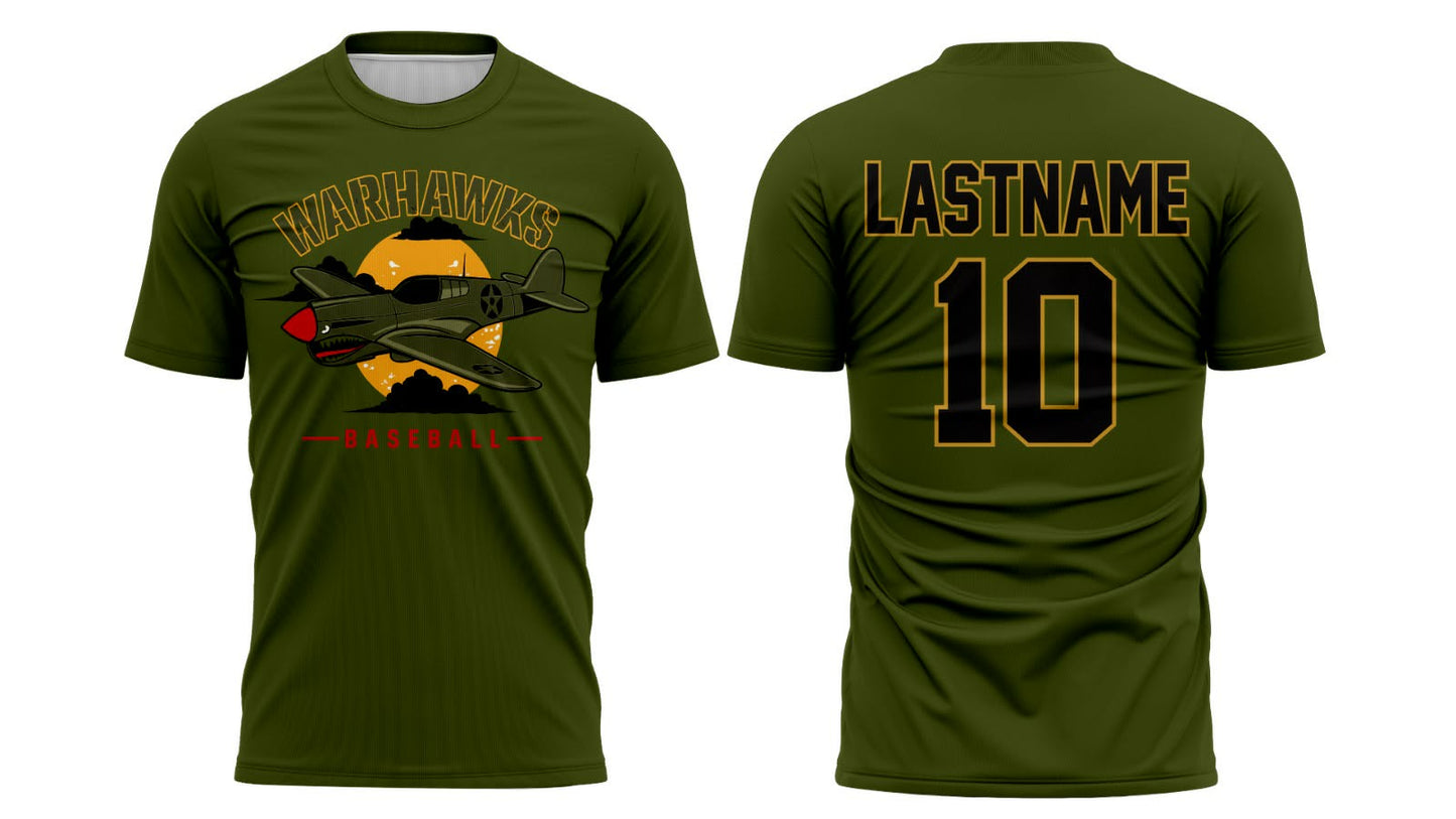 Warhawk Drifit Baseball Shirt