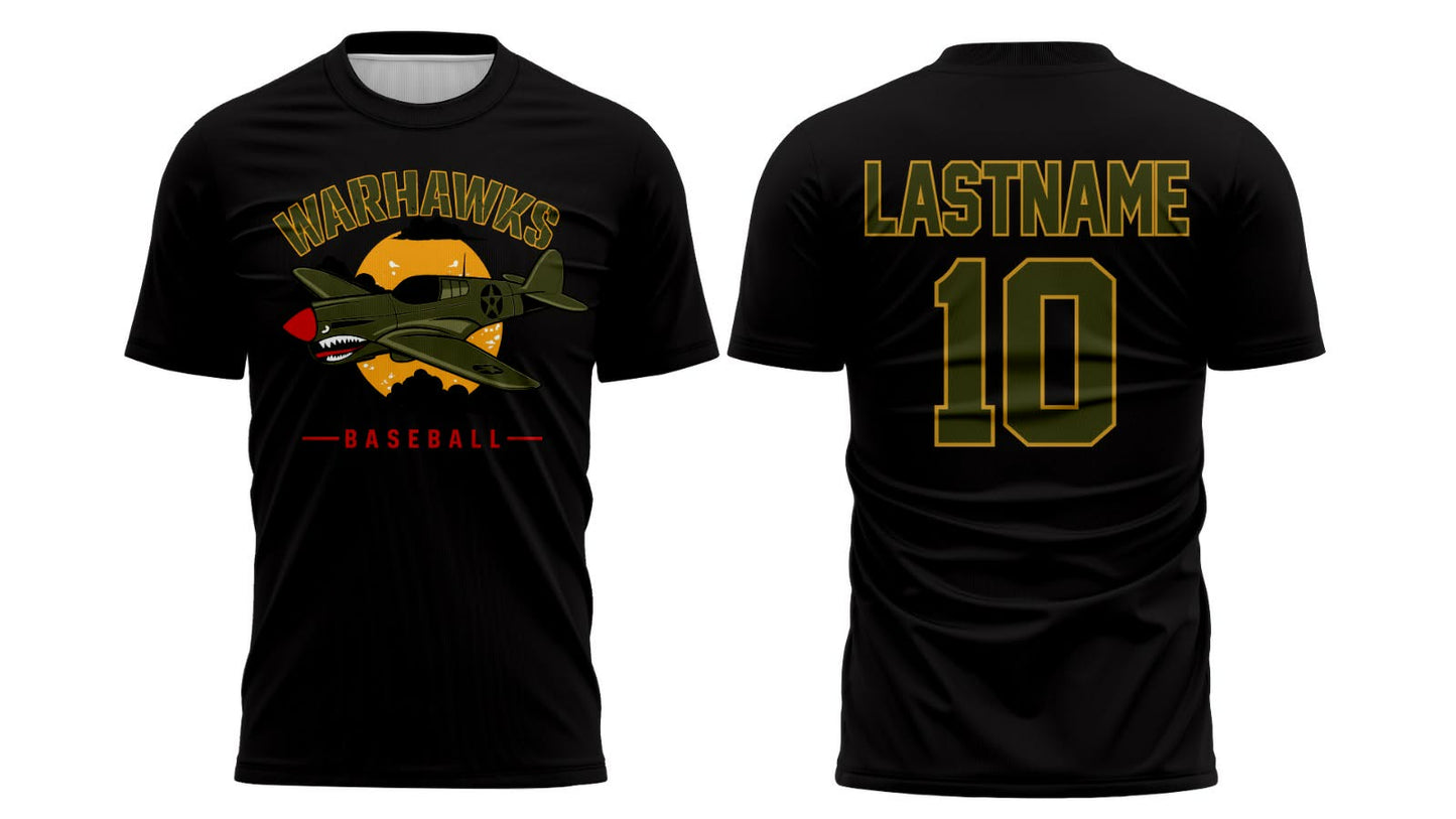 Warhawk Drifit Baseball Shirt
