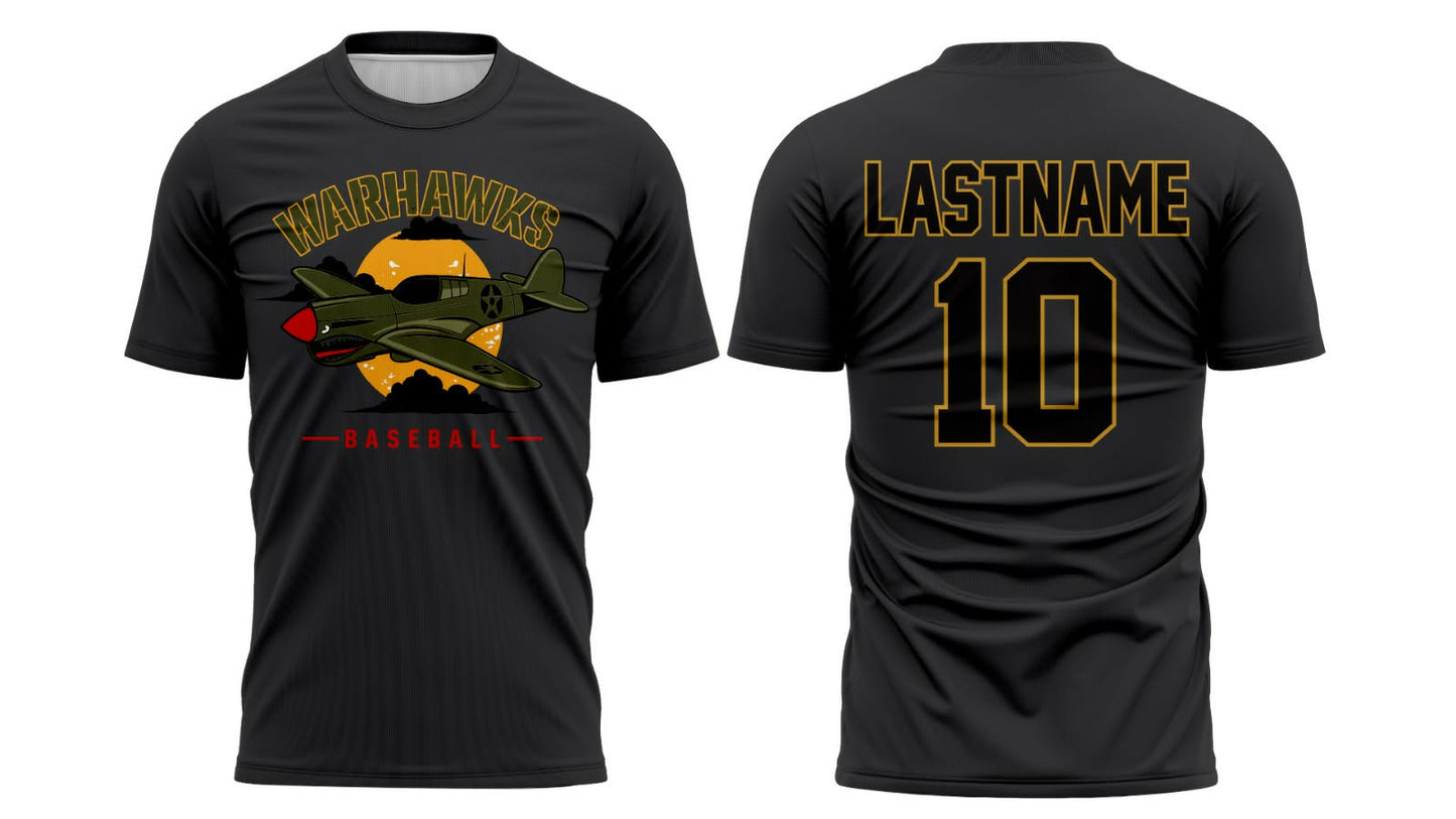 Warhawk Drifit Baseball Shirt