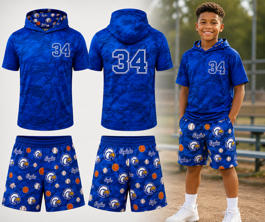 Eva Eagles short sleeve set